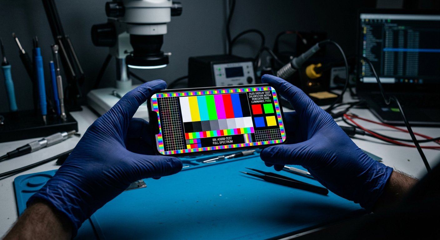 OLED Ekran Kalite Testi